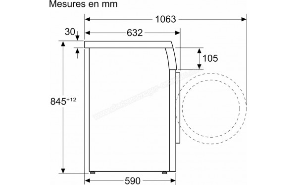 SIEMENS WU14UT60FR - Dimensions