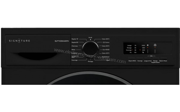 SIGNATURE SLF7123W-ANTH - Panneau de commandes