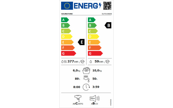 SIGNATURE SLFS106EB - &Eacute;tiquette &eacute;nergie v2
