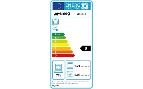 SMEG A1BL-7 - &Eacute;tiquette &eacute;nergie