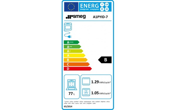 SMEG A1PYID-7 - &Eacute;tiquette &eacute;nergie