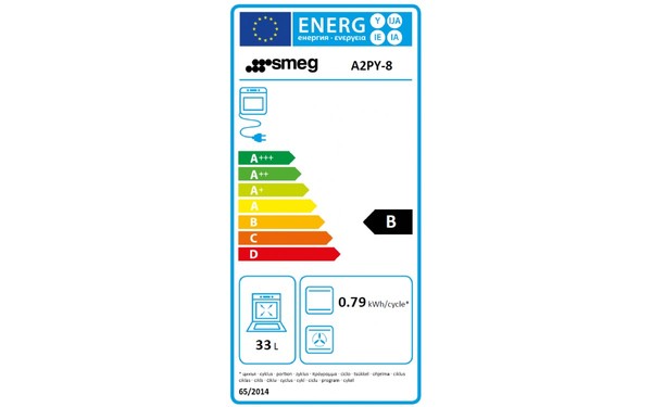 SMEG A2PY-8 - Etiquette &eacute;nerg&eacute;tique four 2
