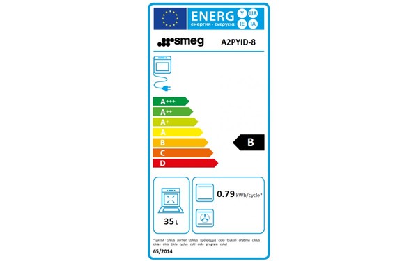 SMEG A2PYID-8 - Etiquette &eacute;nerg&eacute;tique four 2