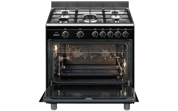 SMEG BG91N9 - Vue de face, porte ouverte (cr&eacute;dit : Boulanger)