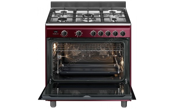 SMEG BG91RW9 - Vue de face, porte ouverte (cr&eacute;dit : Boulanger)