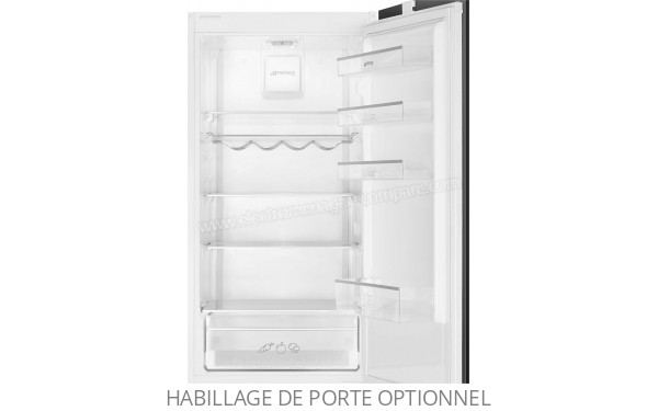 SMEG C1Y170NF - Vue de l'int&eacute;rieur partie r&eacute;frig&eacute;rateur