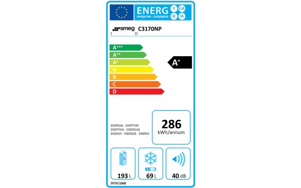 SMEG C3170NP - &Eacute;tiquette &eacute;nergie