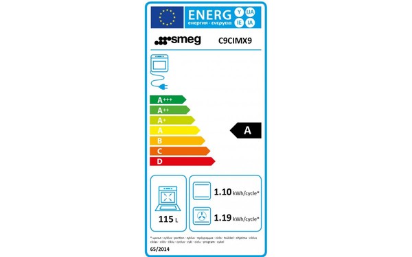SMEG C9CIMX9 - &Eacute;tiquette &eacute;nergie
