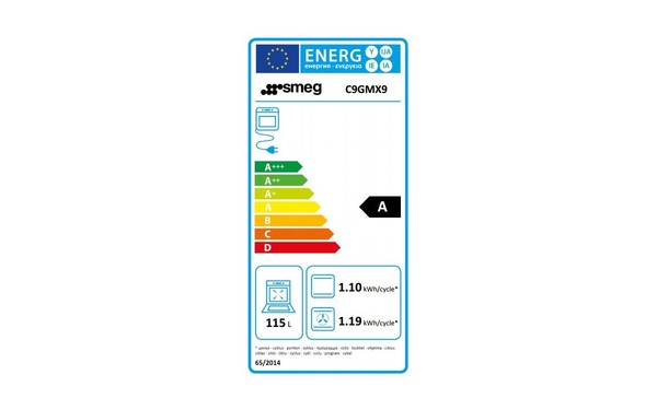 SMEG C9GMX9 - &Eacute;tiquette &eacute;nergie