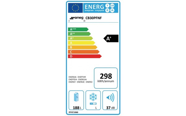SMEG CB30PFNF - &Eacute;tiquette &eacute;nergie