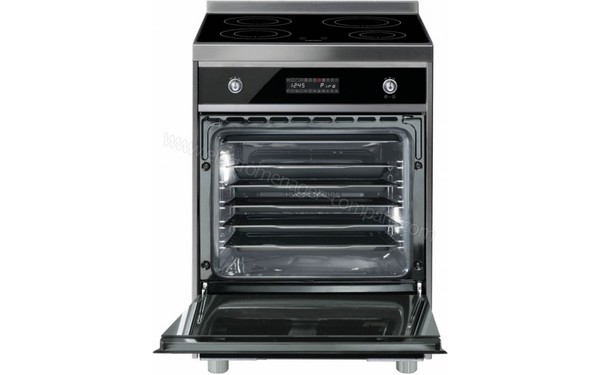 SMEG CLPI460N - Vue de face, porte ouverte (cr&eacute;dit : Boulanger)