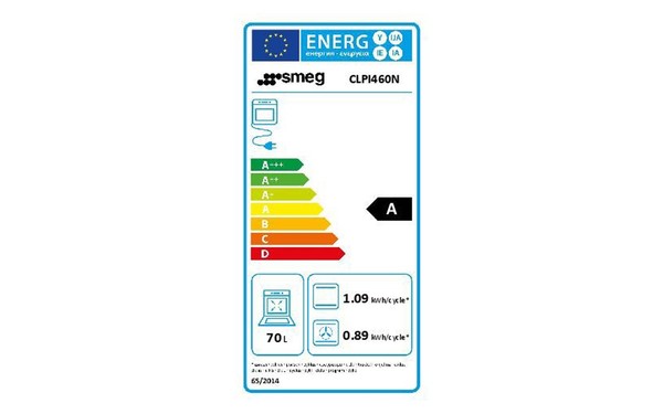 SMEG CLPI460N - &Eacute;tiquette &eacute;nergie