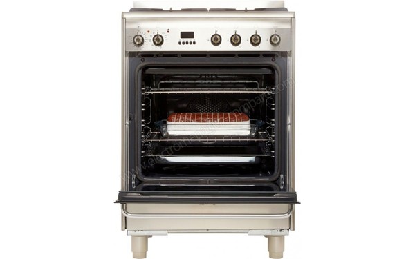 SMEG CP60X9 - Vue de face, porte ouverte (cr&eacute;dit : Boulanger)