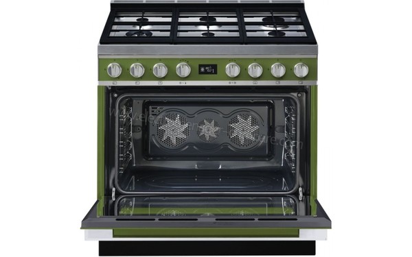 SMEG CPF9GMOG - Vue de face, porte ouverte (cr&eacute;dit : Boulanger)