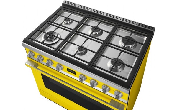 SMEG CPF9GMYW - Vue du dessus table de cuisson (cr&eacute;dit : Boulanger)