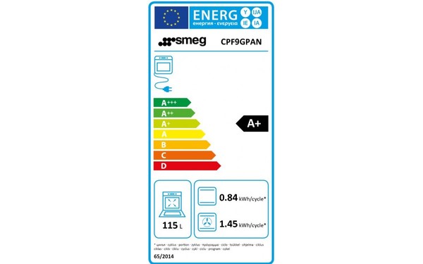 SMEG CPF9GPAN - &Eacute;tiquette &eacute;nergie