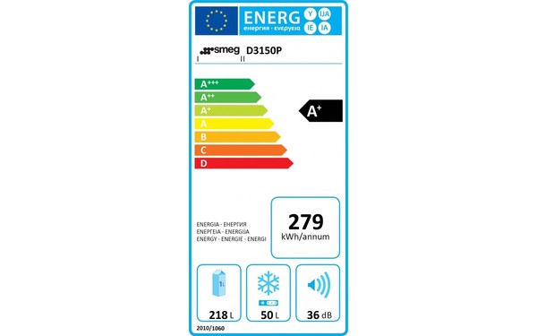 SMEG D3150P - &Eacute;tiquette &eacute;nergie