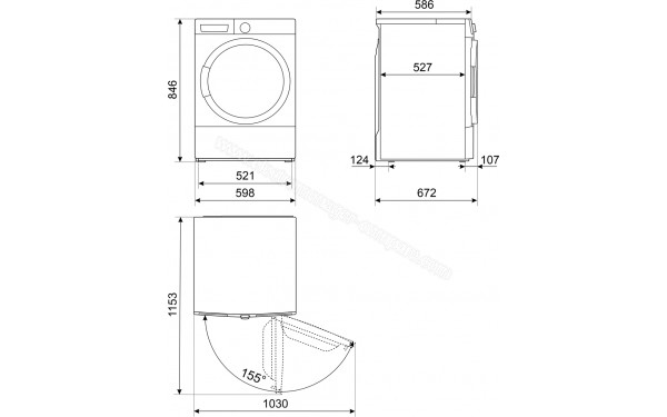 SMEG DNP09SEBIN - Dimensions