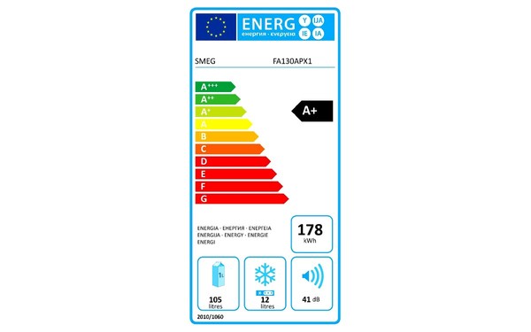 SMEG FA130APX1 - &Eacute;tiquette &eacute;nergie