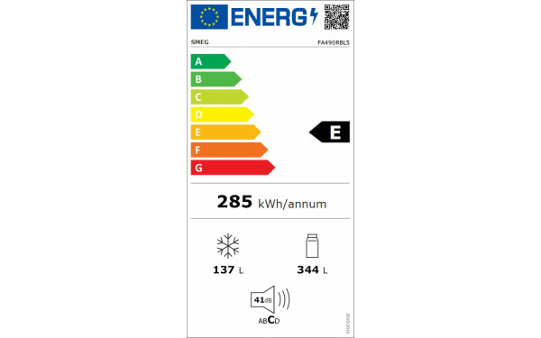 SMEG FA490RBL5 - &Eacute;tiquette &eacute;nergie v2