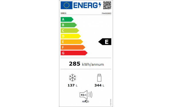 SMEG FA490RR5 - &Eacute;tiquette &eacute;nergie v2