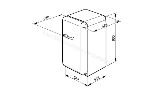 SMEG FAB10HLB - Schema technique