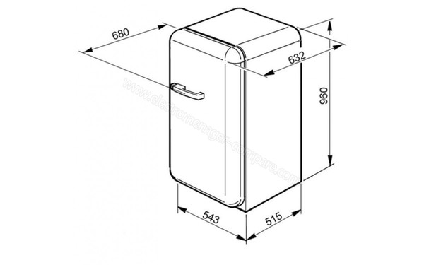 SMEG FAB10HLP - Schema technique