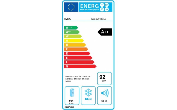 SMEG FAB10HRBL2 - &Eacute;tiquette &eacute;nergie