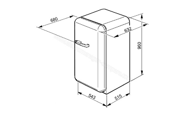 SMEG FAB10HRIT - Sch&eacute;ma technique