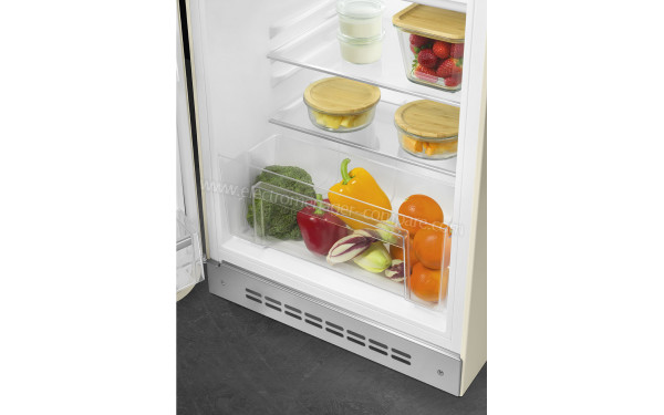 SMEG FAB10LCR5 - Vue de l'int&eacute;rieur partie r&eacute;frig&eacute;rateur