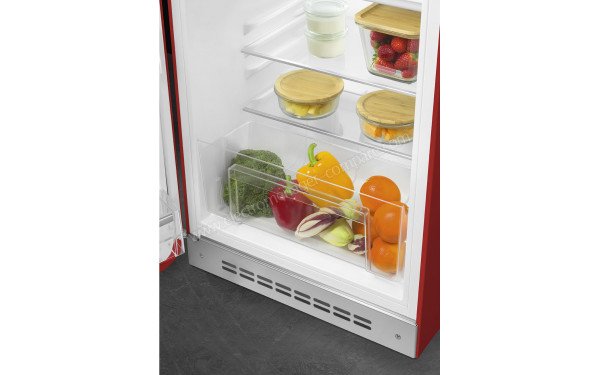 SMEG FAB10LRD5 - Vue de l'int&eacute;rieur partie r&eacute;frig&eacute;rateur