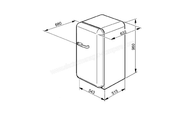 SMEG FAB10LUJ - Sch&eacute;ma technique