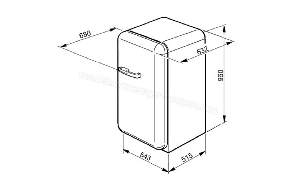 SMEG FAB10RNE - Sch&eacute;ma technique