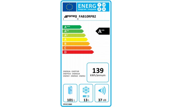 SMEG FAB10RPB2 - &Eacute;tiquette &eacute;nergie