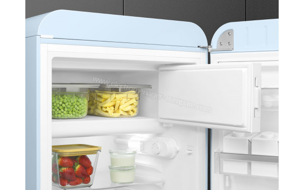SMEG FAB10RPB5 - Vue de l'int&eacute;rieur partie cong&eacute;lateur