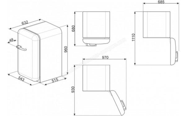 SMEG FAB10RRD2 - Sch&eacute;ma technique