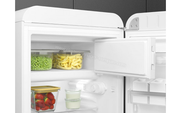 SMEG FAB10RWH5 - Vue de l'int&eacute;rieur partie cong&eacute;lateur