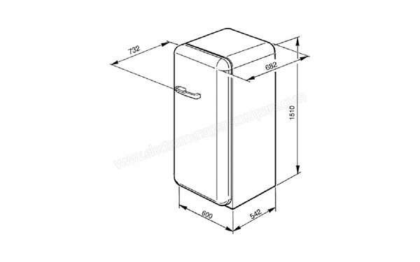 SMEG FAB28LBL - Sch&eacute;ma technique