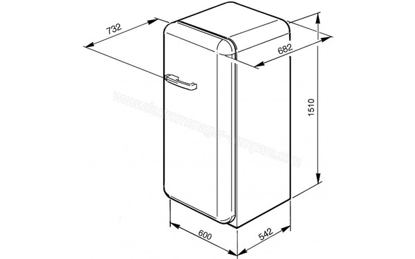 SMEG FAB28LBV - Sch&eacute;ma technique