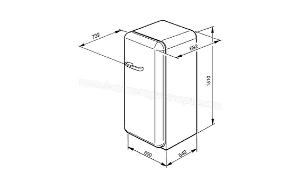SMEG FAB28LCG1 - Sch&eacute;ma technique