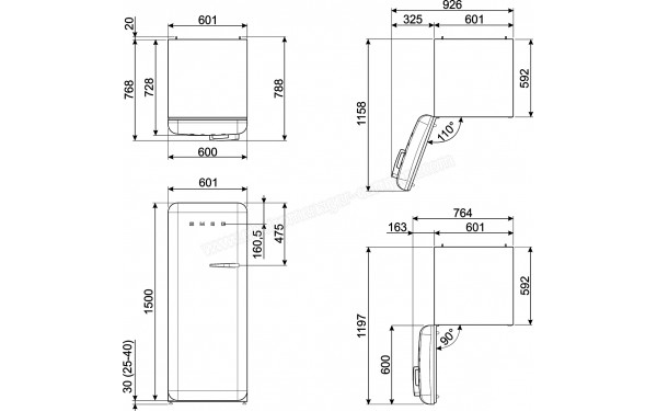 SMEG FAB28LDUJ3 - Sch&eacute;ma technique