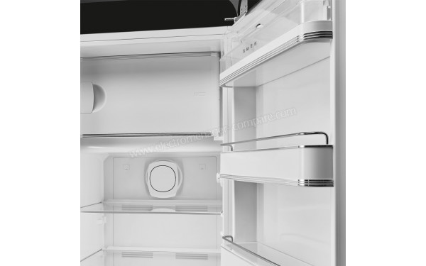 SMEG FAB28RDBLM5 - Vue de l'int&eacute;rieur partie r&eacute;frig&eacute;rateur