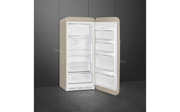 SMEG FAB28RDPP5 - Vue de l'int&eacute;rieur 3/4 gauche