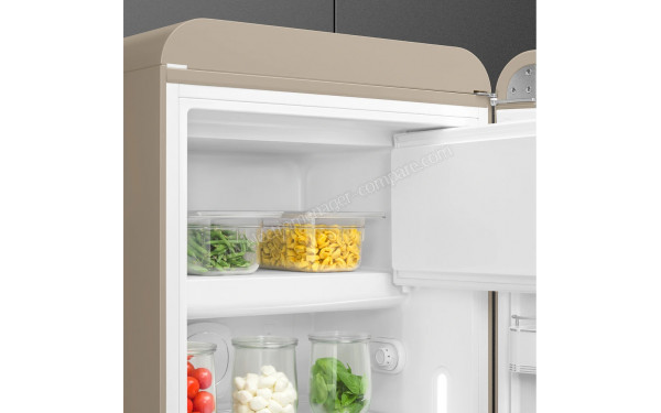 SMEG FAB28RDPP6 - Vue de l'int&eacute;rieur partie cong&eacute;lateur