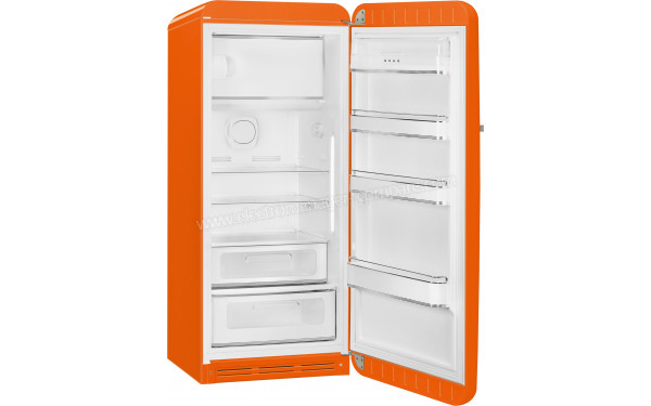 SMEG FAB28ROR5 - Vue de l'int&eacute;rieur 3/4 gauche