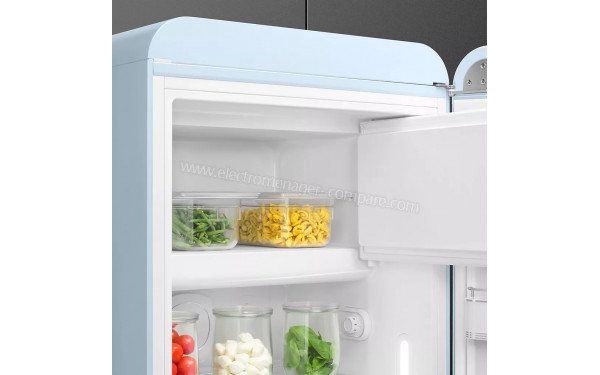 SMEG FAB28RPB6 - Vue de l'int&eacute;rieur partie cong&eacute;lateur