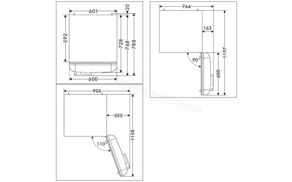 SMEG FAB28RWH5 - Sch&eacute;ma technique