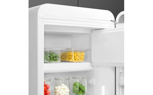 SMEG FAB28RWH6 - Vue de l'int&eacute;rieur partie cong&eacute;lateur