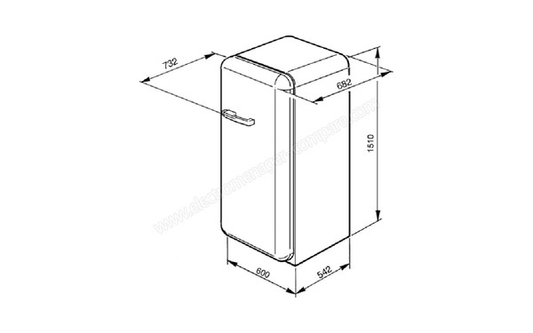 SMEG FAB28RX - Sch&eacute;ma technique