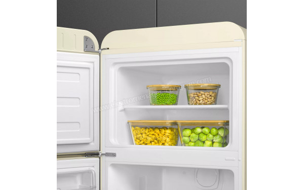 SMEG FAB30LCR6 - Vue de l'int&eacute;rieur partie cong&eacute;lateur